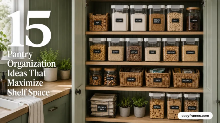 pantry organization ideas that maximize shelf space